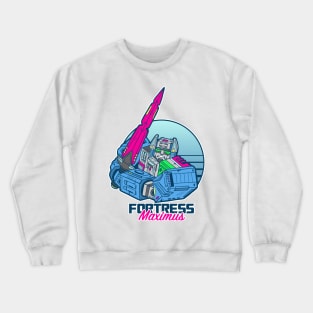 Retro 80s Punk Fortress Maximus Transformer Crewneck Sweatshirt